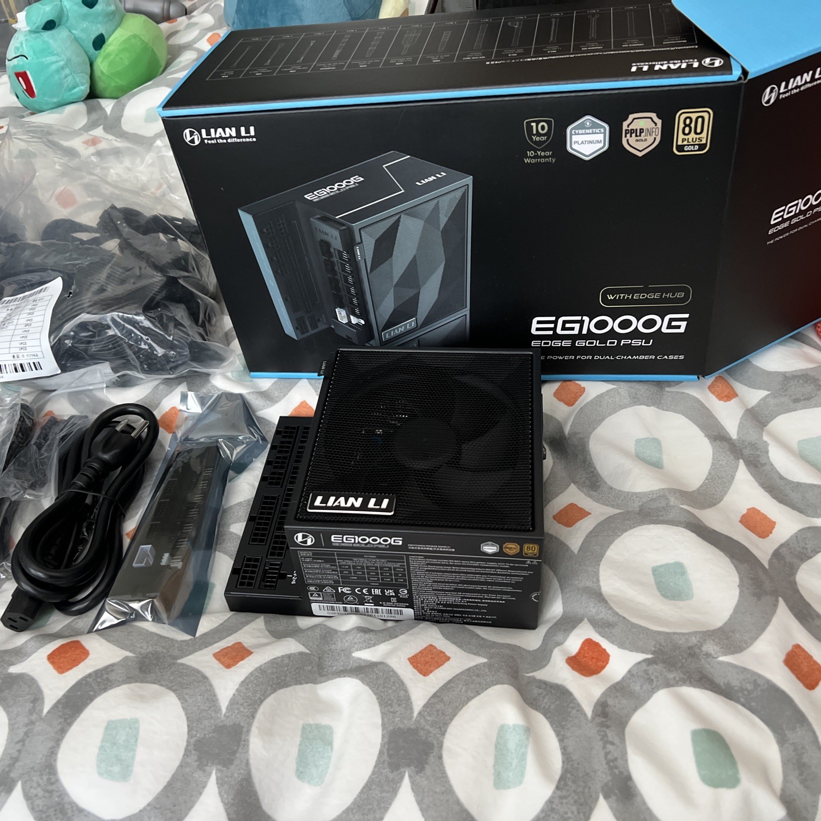 Lian Li EDGE GOLD 1000W EG1000G Modular Power Supply Black