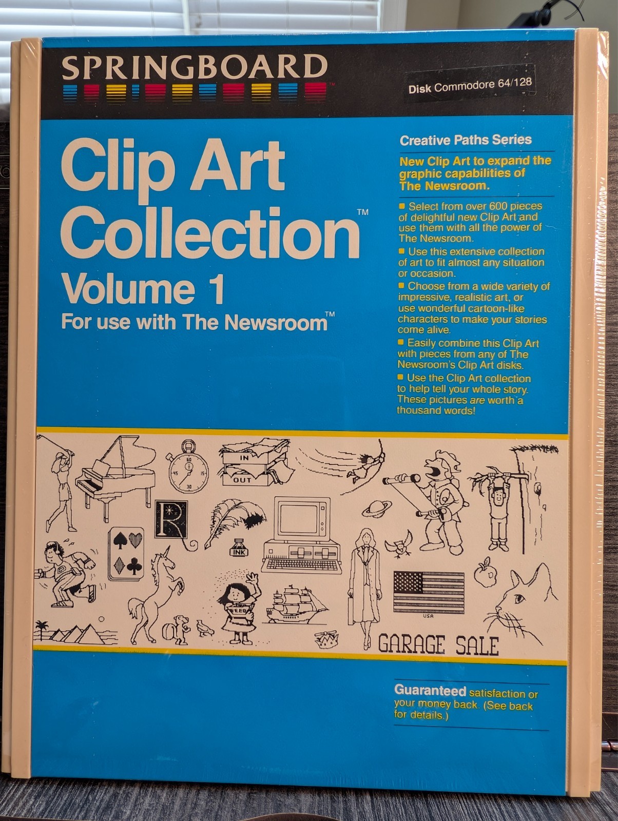 Commodore 64 Clip Art Collection Volume 1  for The Newsroom - NEW SEALED