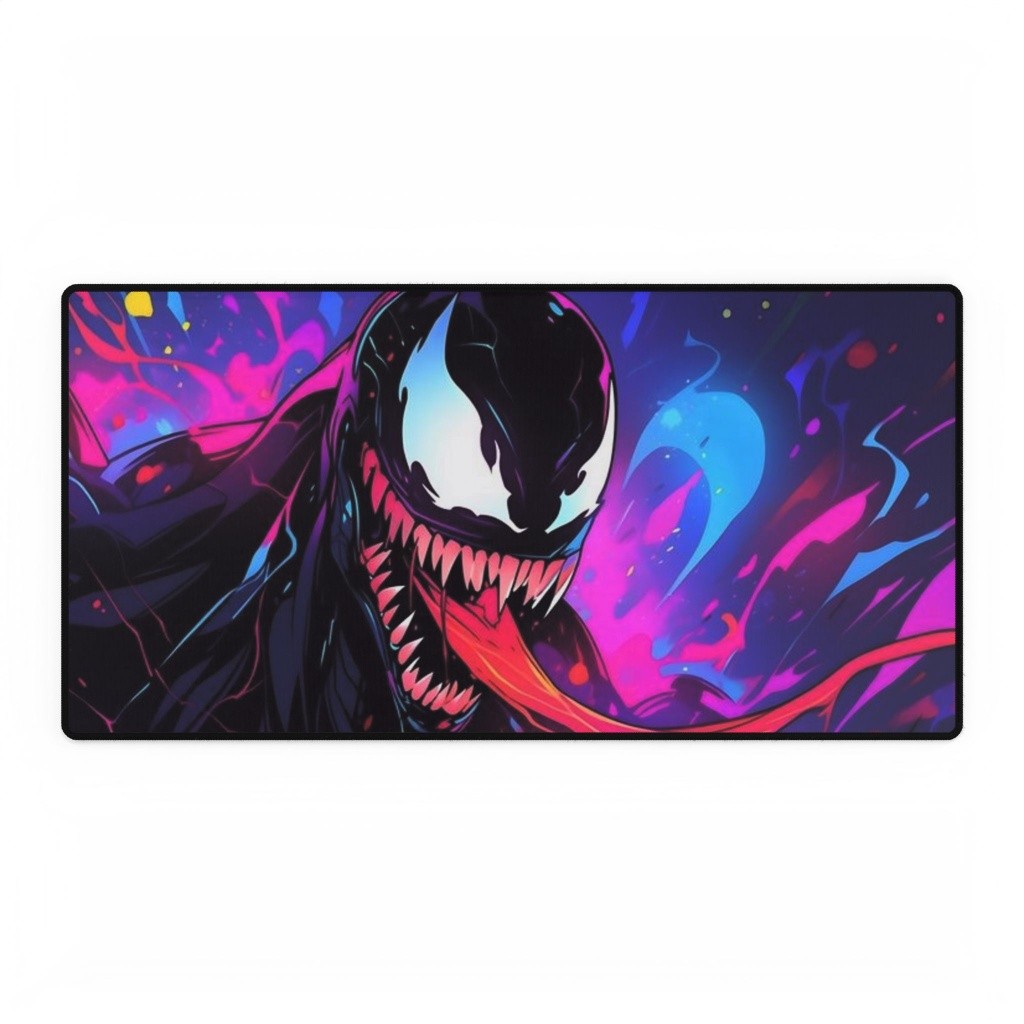 Marvel Comics Venom Neon Splatter Art Mouse Pad Desk Mats