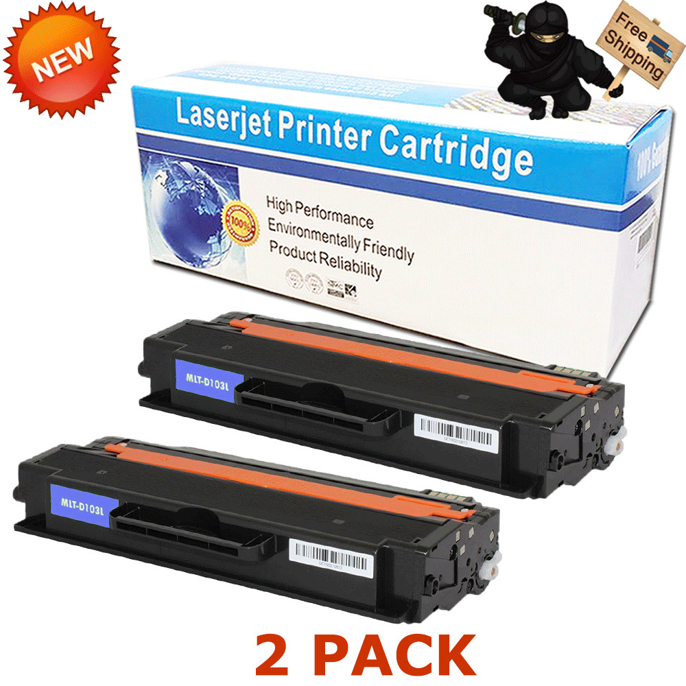 2 PK MLT-D103L Toner for Samsung ML2950ND ML2955DW SCX4728FD SCX4729FD SCX4729FW