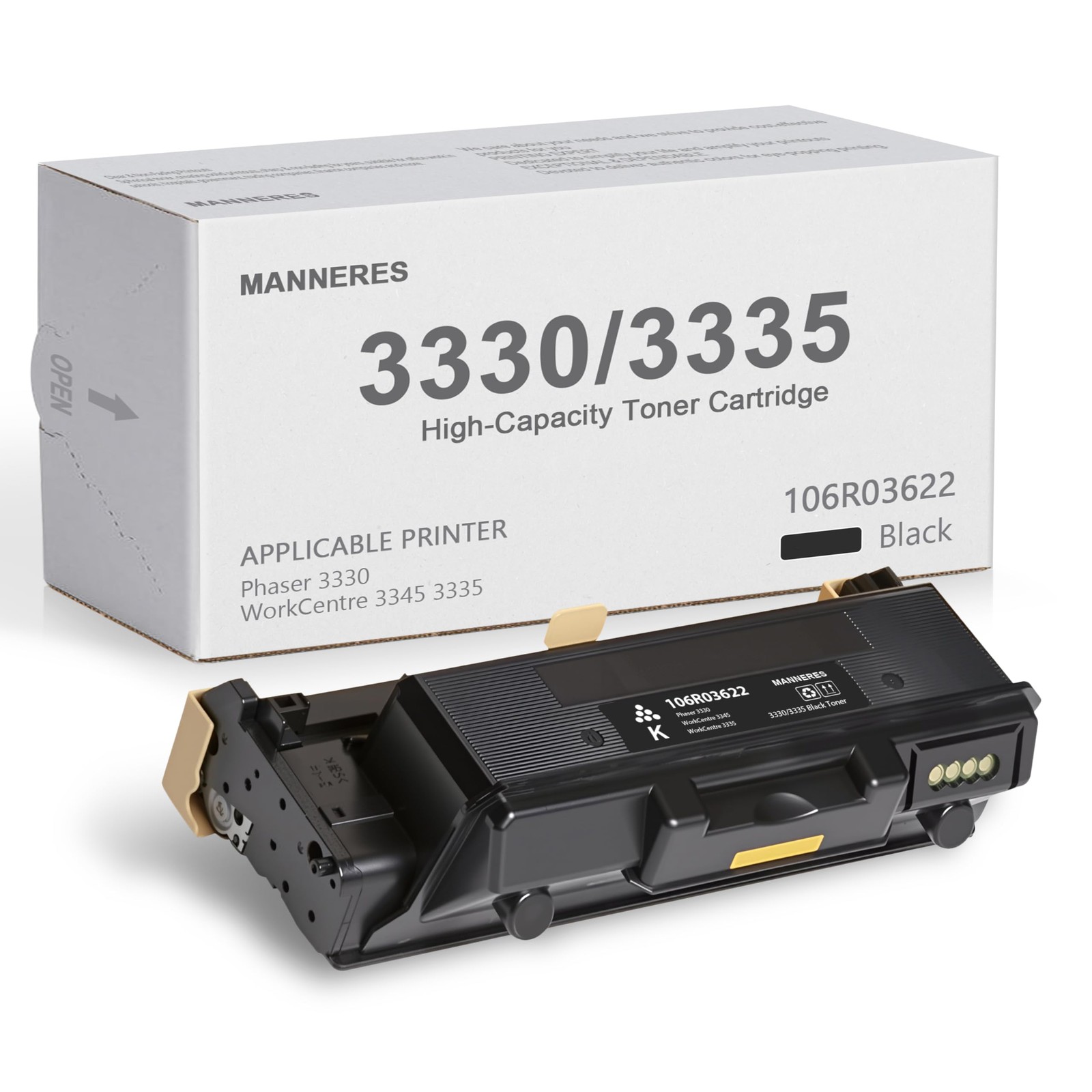 Phaser 3330 WorkCentre 3335 High Capacity Toner Cartridge (1-Pack, Black): 10...
