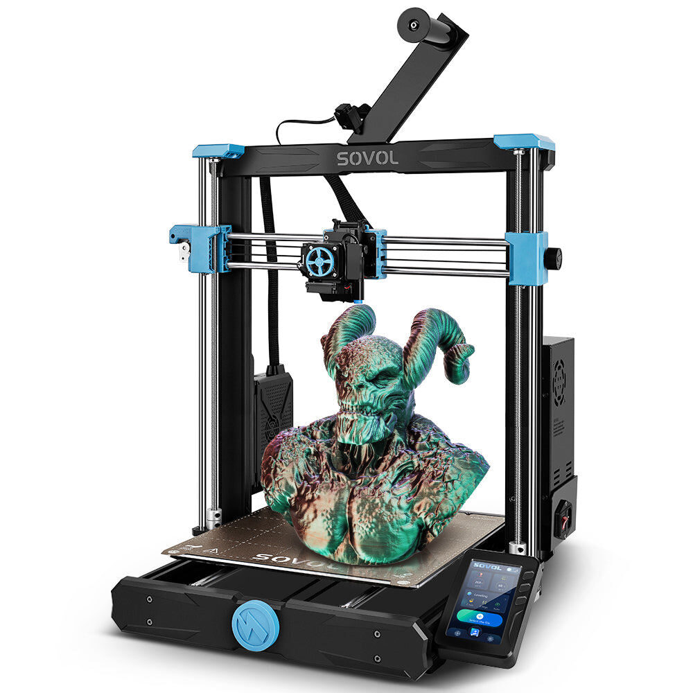 Used Official Sovol SV06 Plus Direct Drive 3D Printer 150mm/s 300° High Temp