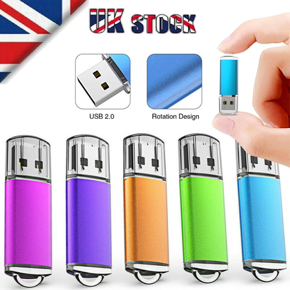 USB 2.0 64GB 50 Pack Metal Rectangle Flash Drive Memory Stick Thumb Drive