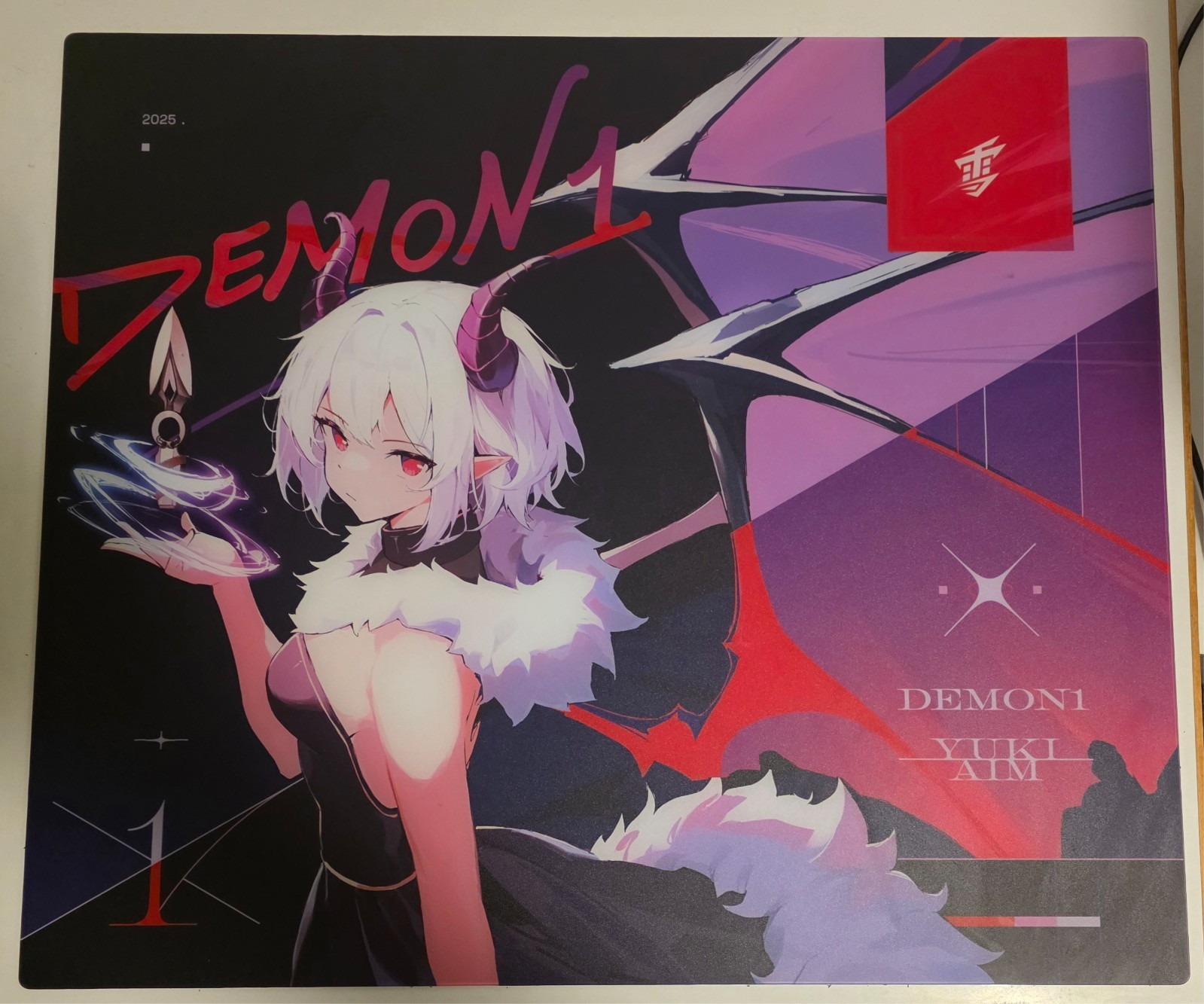 Yuki Aim x Demon1 - Glass Mousepad