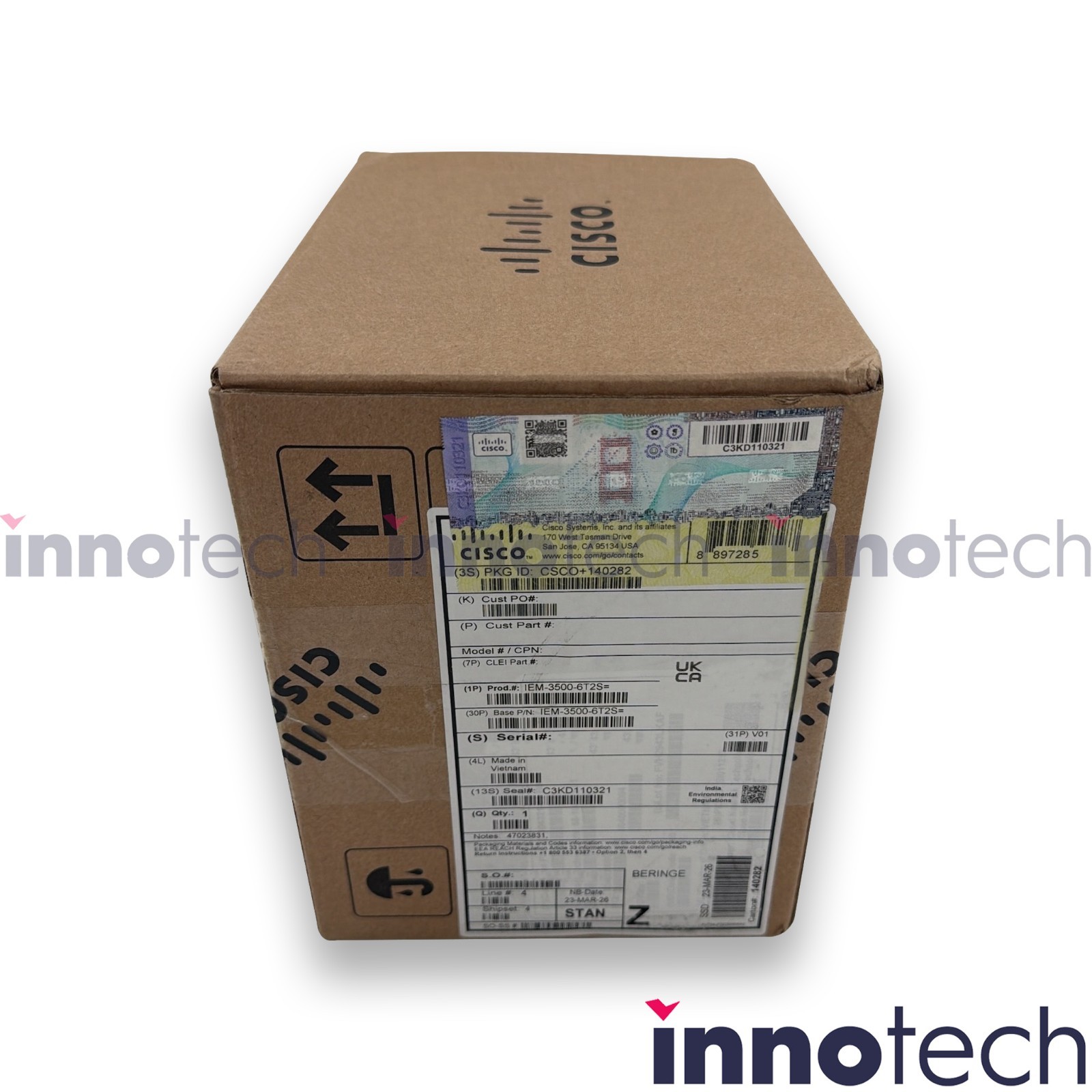 Cisco Catalyst IEM-3500-6T2S Expansion Module New Sealed
