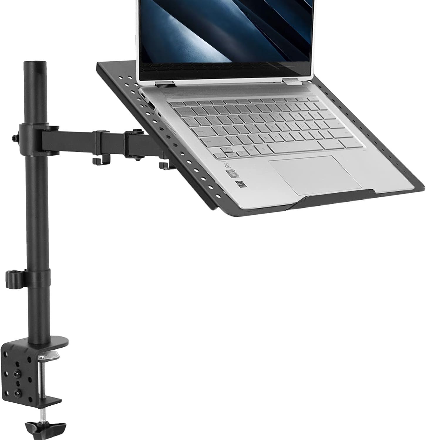 VIVO Single Laptop Notebook Desk Mount Stand, Fully 24" - 29.9", Black