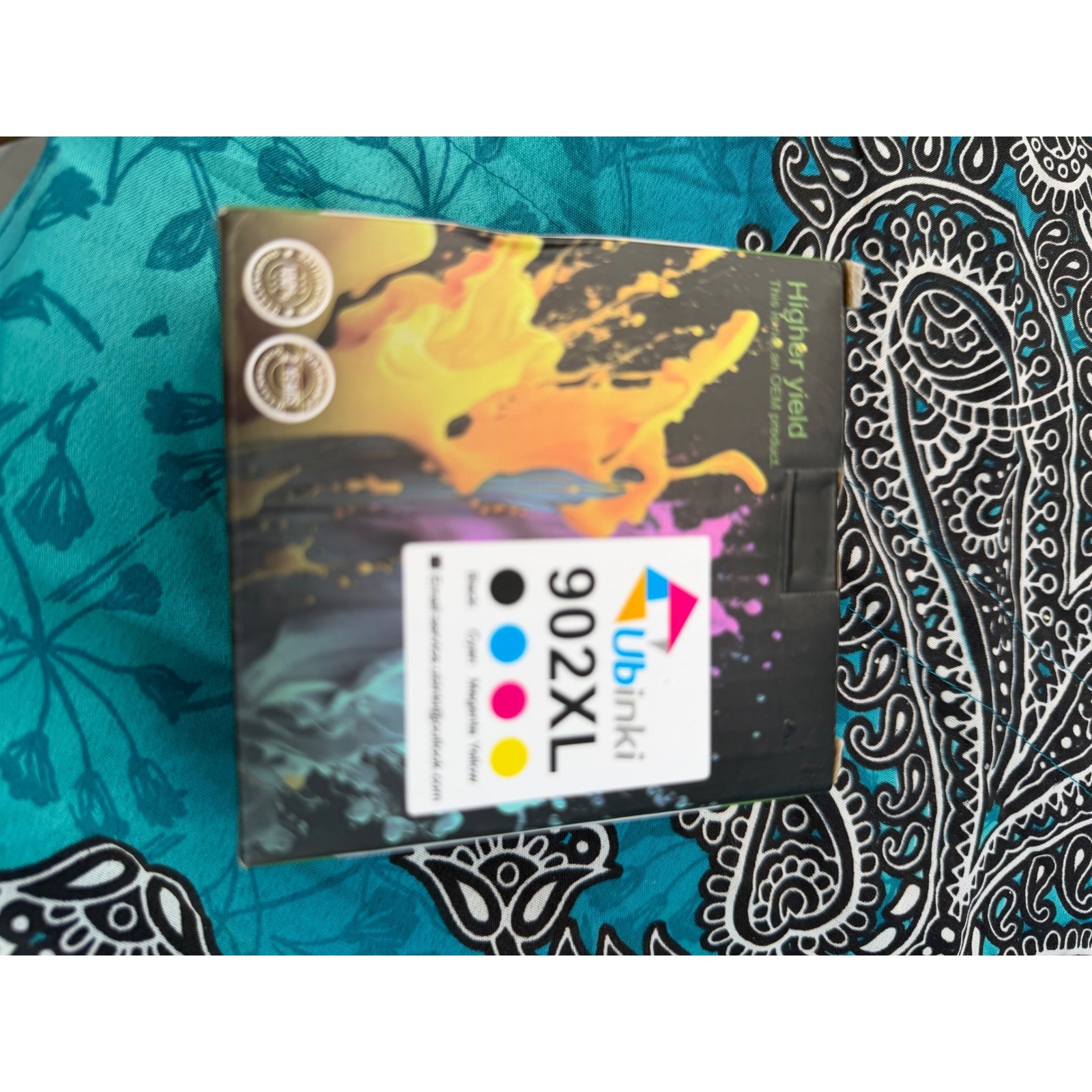Ubinki 902XL High Yield Ink Cartridge Replacement for HP Printers 4-Pack CMYK