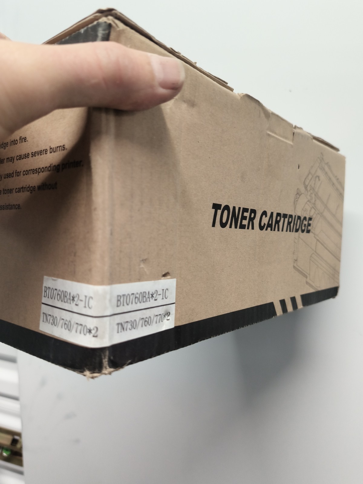 2 PACK Toner Cartridge BT0760BA*2-IC Brother TN730 TN760 TN770 for Brother Laser