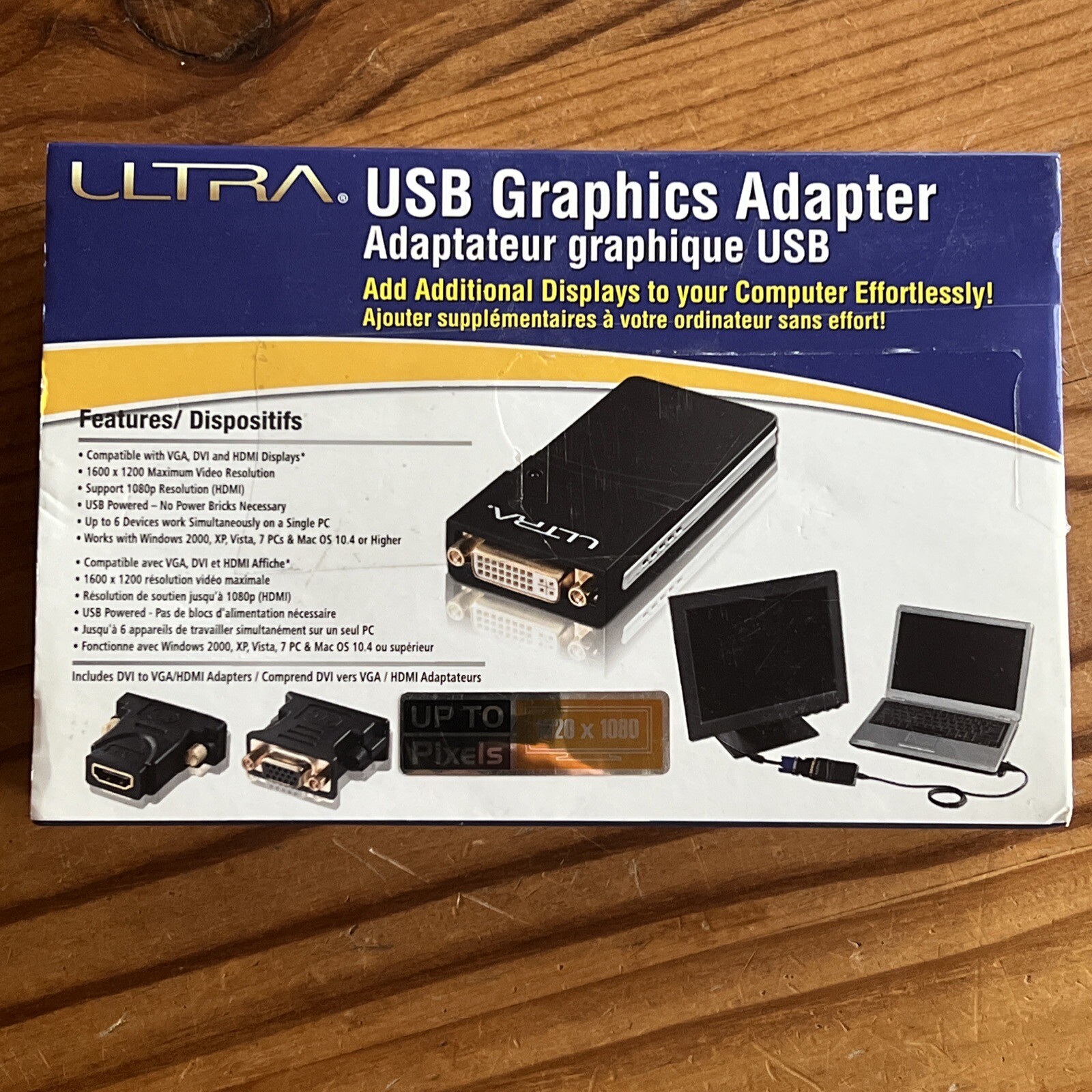 ULTRA USB Graphics Adapter - VGA/DVI/HDMI Displays - U12-40889