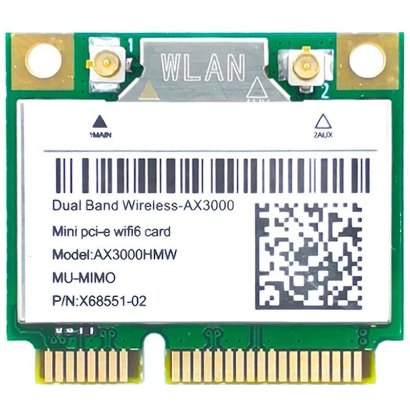 AX200 Mini PCIe Wireless Network Card for Windows 11 Wi-Fi 6 Bluetooth AX200HMW