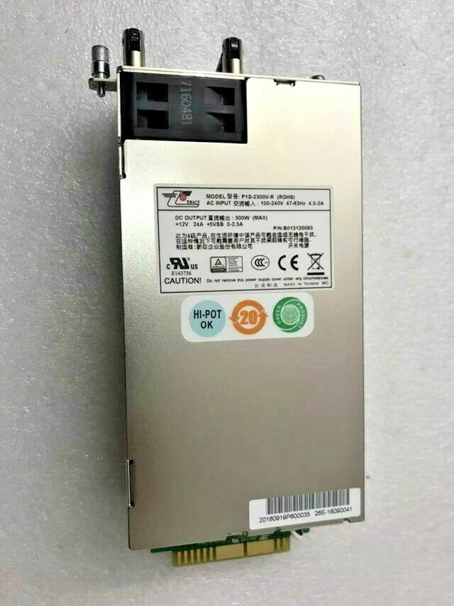 1PC original EMACS working server power supply for P1S-2300V-R 300W fully tested