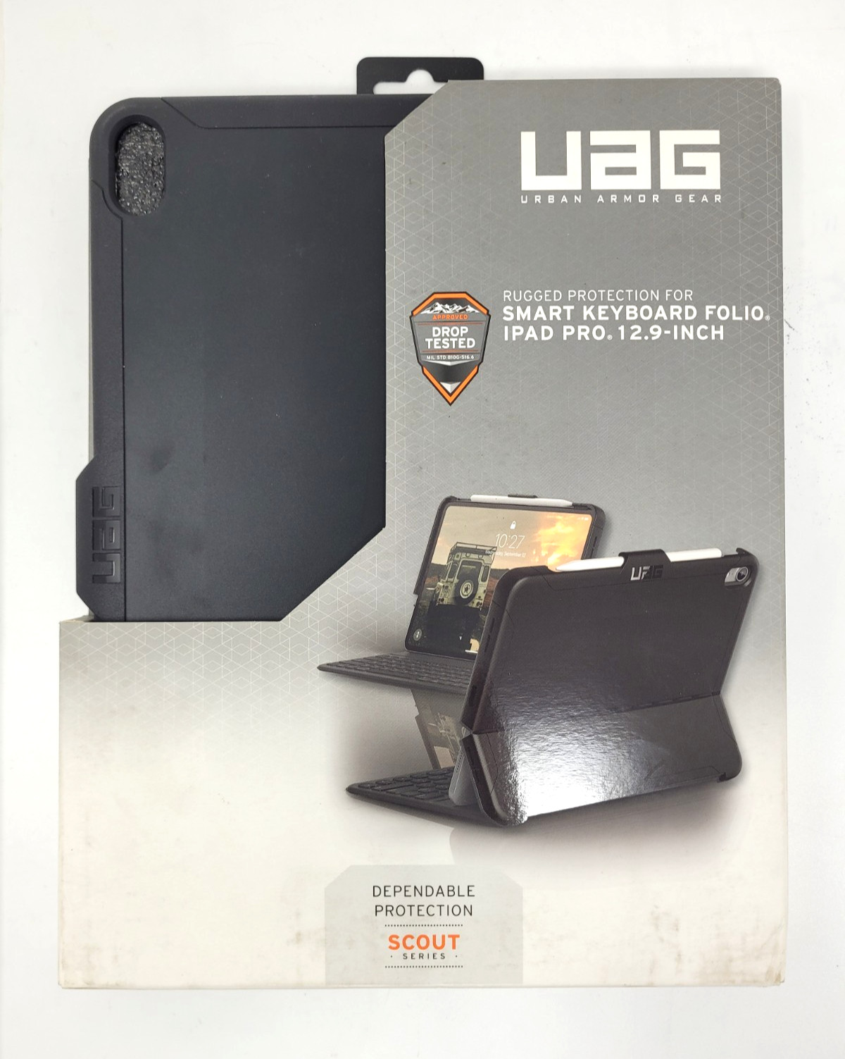 UAG - Smart Keyboard Folio iPad Pro 12.9"  Rugged Protection - Black - OBX