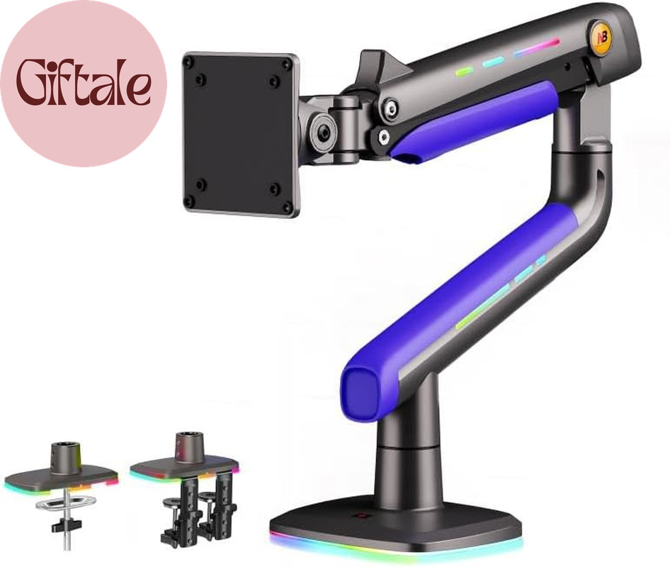 NB Gaming Monitor Arm or for 32 to 60 Inches Screen, Load up to 20 Kg, VESA 75/1