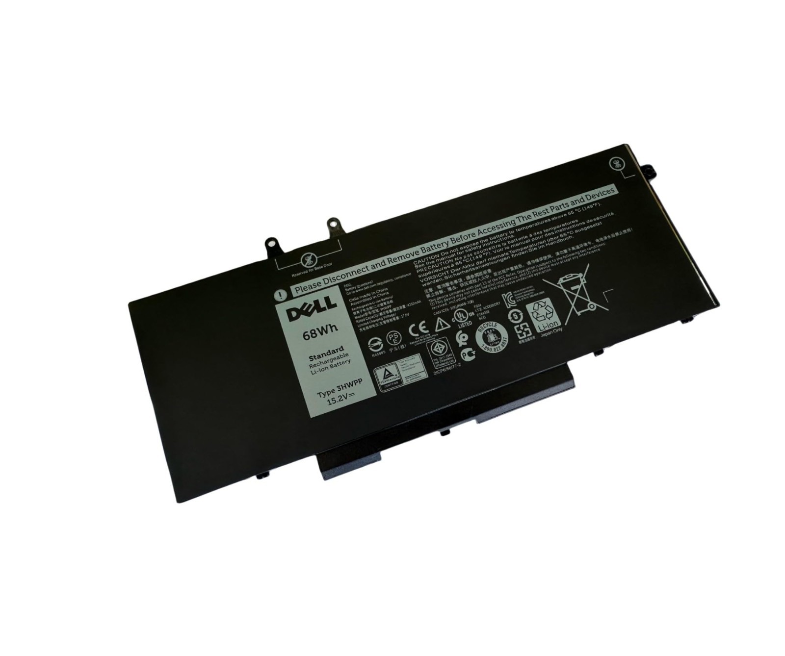 High-Capacity 68Wh 4-Cell Notebook Battery for Latitude, Precision, Inspiron Lap