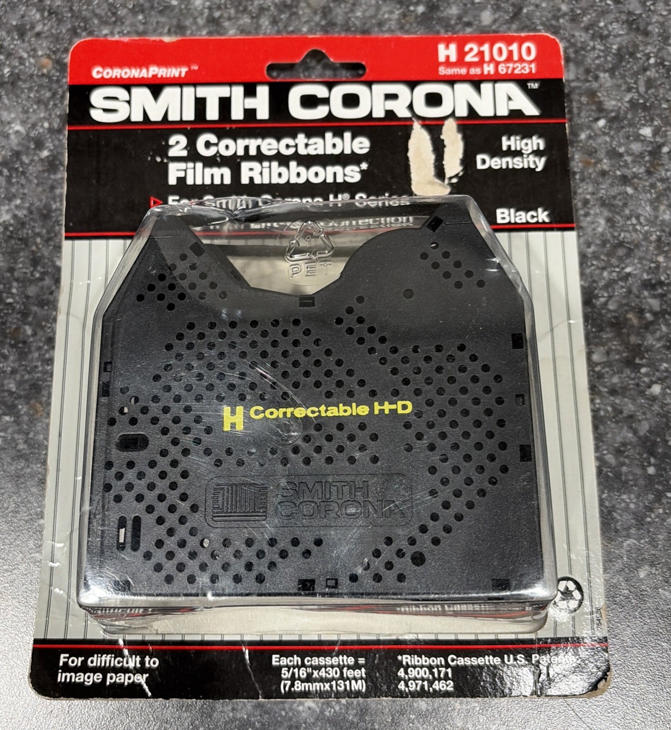 Smith Corona H 21010 Typewriter Ribbons 2-Pack Black High Density
