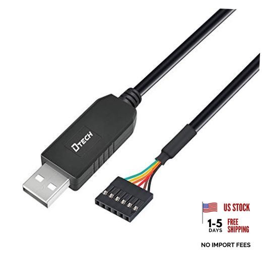 USB to TTL Serial Cable 5V 6 Pin Genuine FTDI FT232RL Chip UART 3ft 6 pin 5V