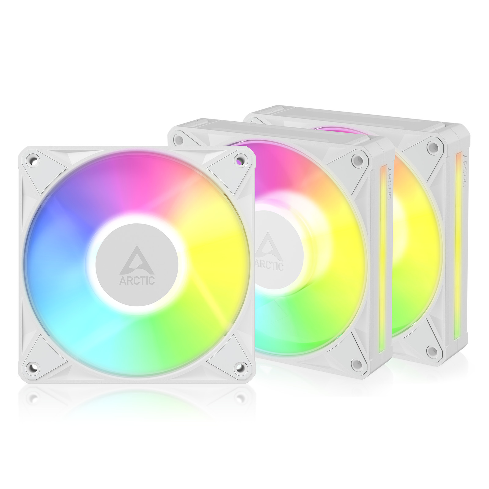ARCTIC BioniX P12 A-RGB (3 PACK) white PC Case Fan 120mm Gaming Daisy Chain