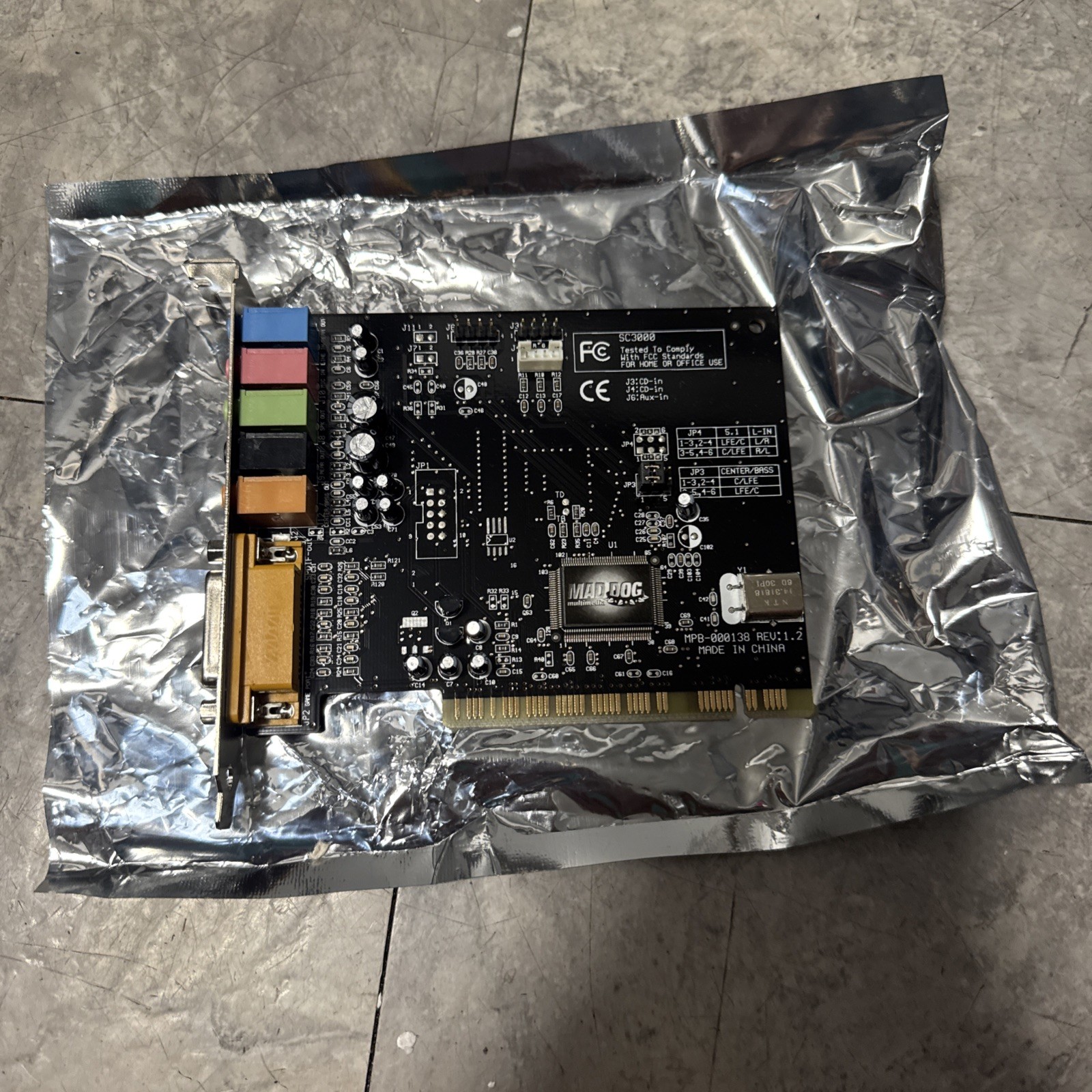 Vintage Mad Dog SC3000 Sound Card PCI Windows 95/98SE Tested