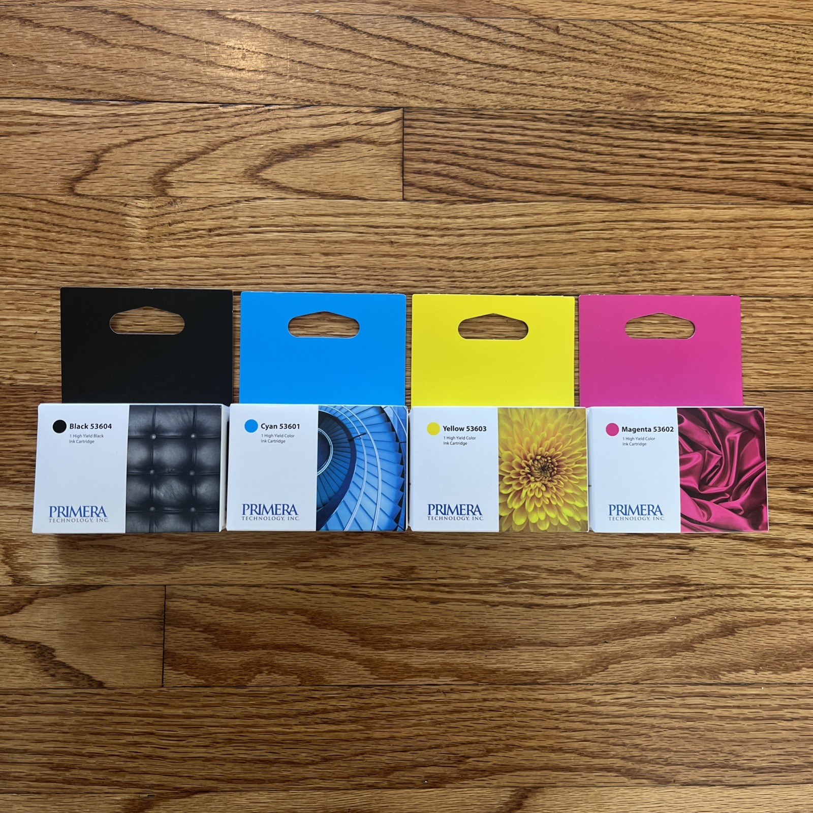 Genuine Primera Technology OEM High-Yield Ink Cartridge Set – Complete CMYK Set