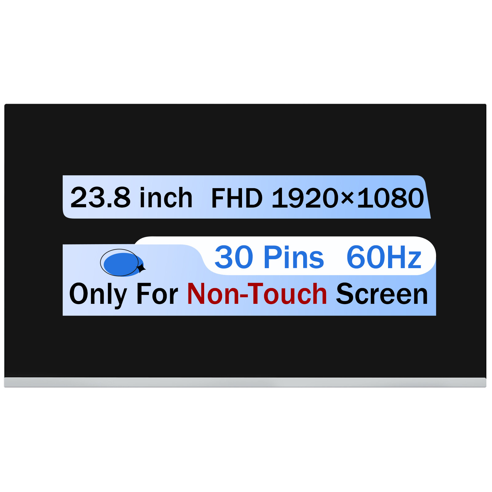 Screen Replacement 23.8" M238HVN02.1 LCD Non-Touch Screen Display M238HVN01.1