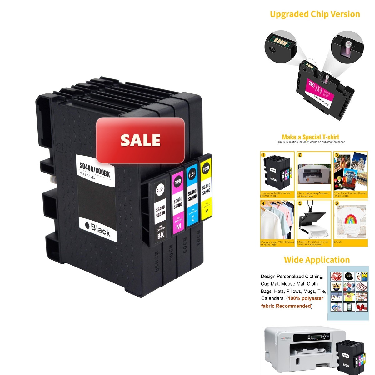 F FINDERS&CO Sawgrass Sublimation Ink Cartridge High Yield Replacement Sawgrass