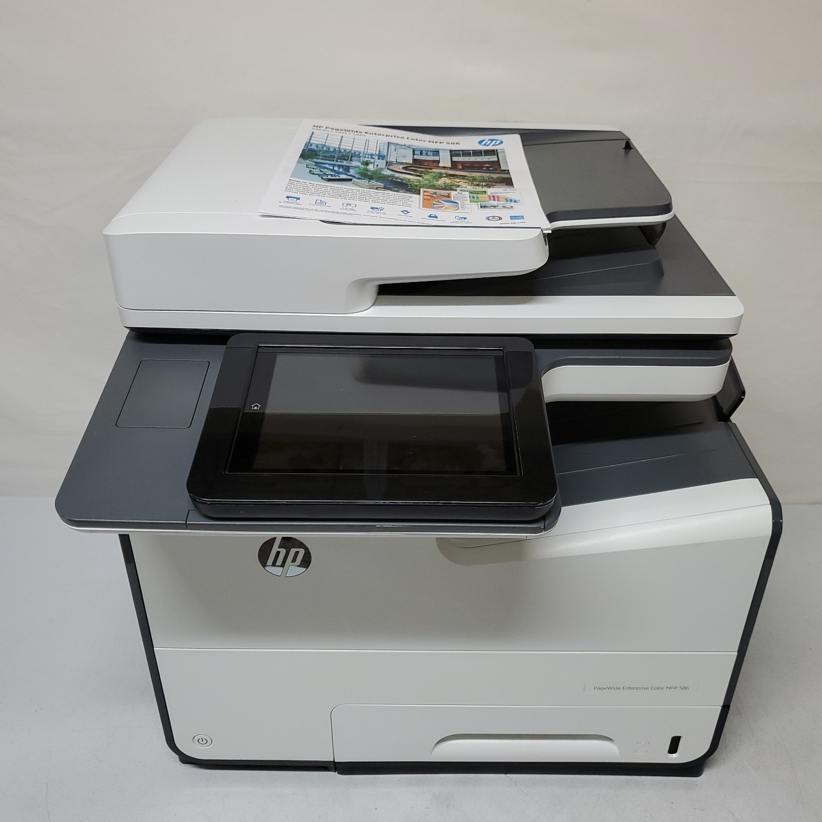 HP PageWide Enterprise Color MFP 586 Inkjet Printer NO INK Wi-Fi Duplex READ****