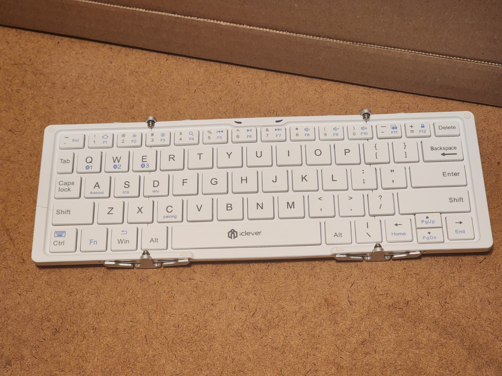IC-BK03 iClever Foldable Bluetooth Keyboard for Tablet Smartphone Travel-Ready