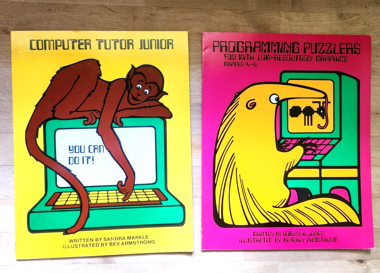 Vintage 1980s Computer Programming Classroom Books The Learning Works LW120 249