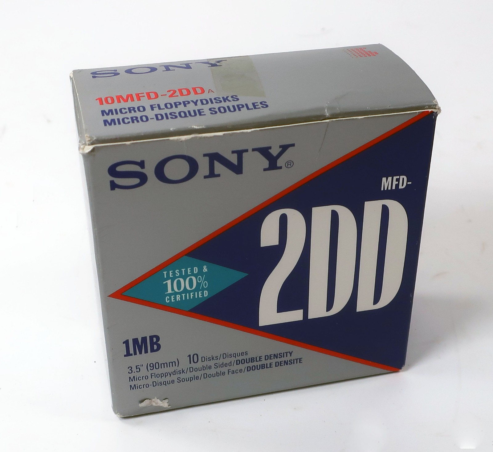 Sony MFD 2DD 3.5 Inch Floppydisk Floppy Disks - Partial Box of 8
