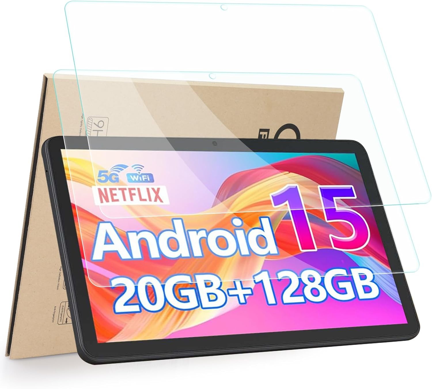 2-Pack Screen Protector for CUPEISI CP31M Tablet 10 Inch, Tempered Glass, Anti-S