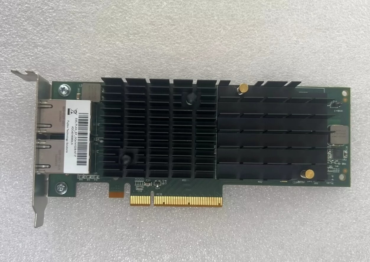 Fujitsu A3C40185854 Oce14102B-NT-F 2 Port 10Gb Network Card w/ Low Profile