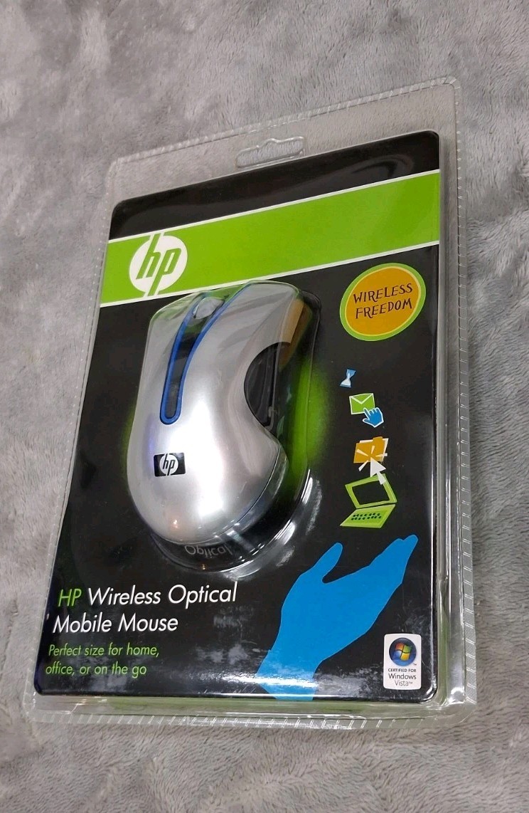 HP Wireless Optical Mobile Mouse Factory Sealed BRAND NEW SMOKE-FREE HOME 