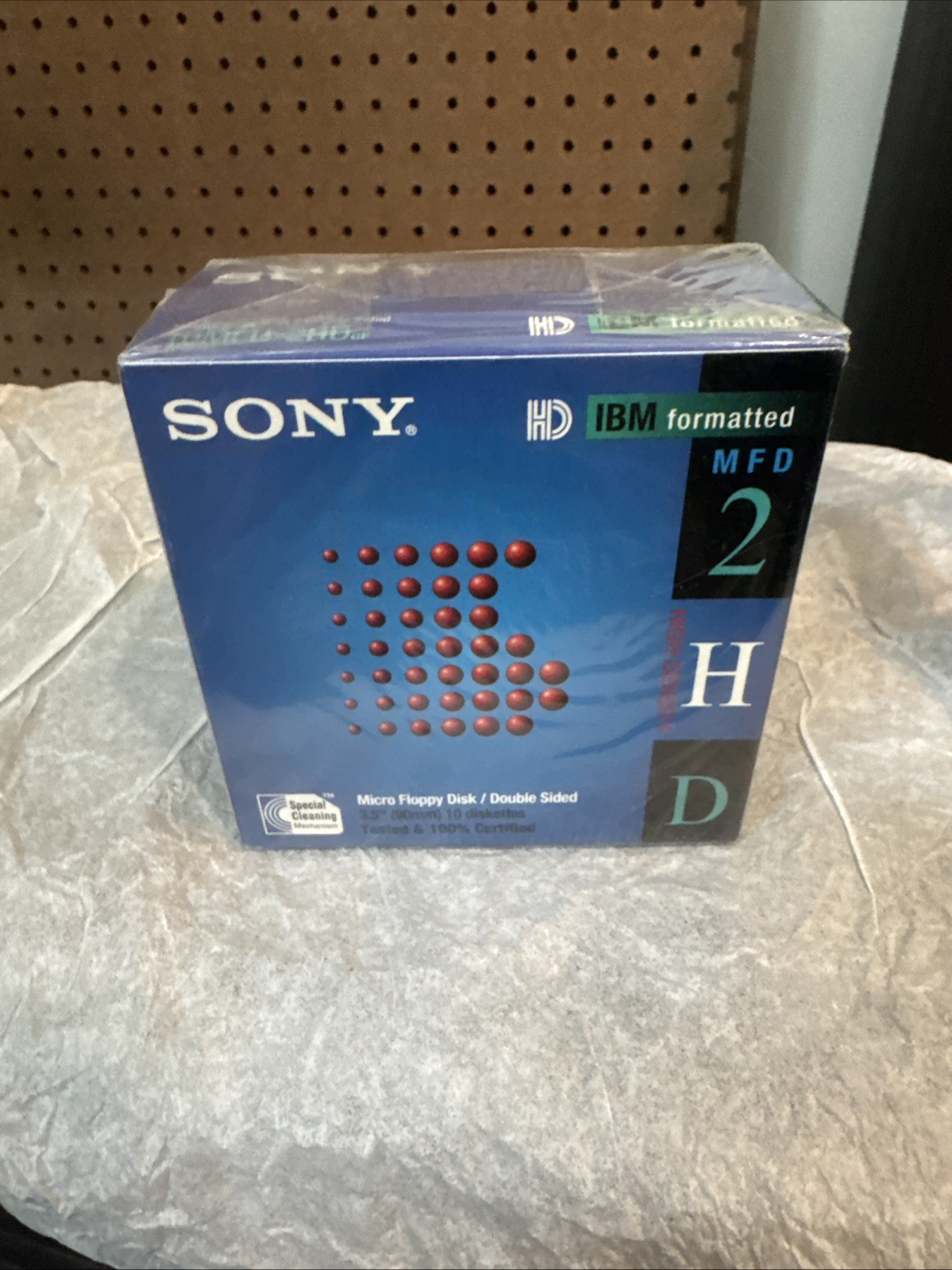 Sony 2HD 3.5in Floppy Disks 1.44MB 10 Pack IBM Formatted - New Open Box
