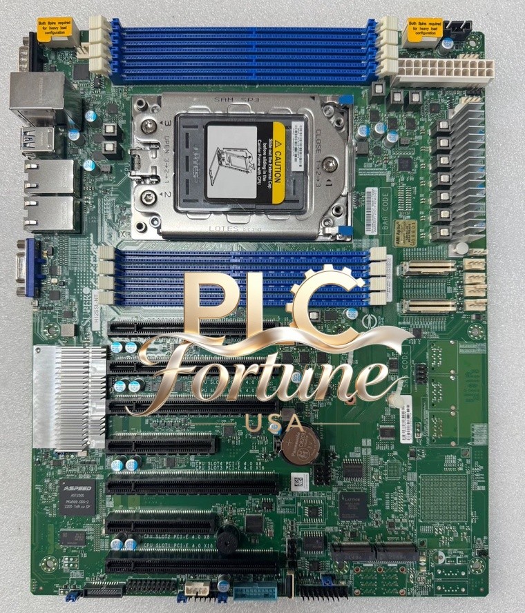 New Supermicro H12SSL-NT ATX DDR4 SP3 For AMD EPYC 7003/7002 Server Mainboard