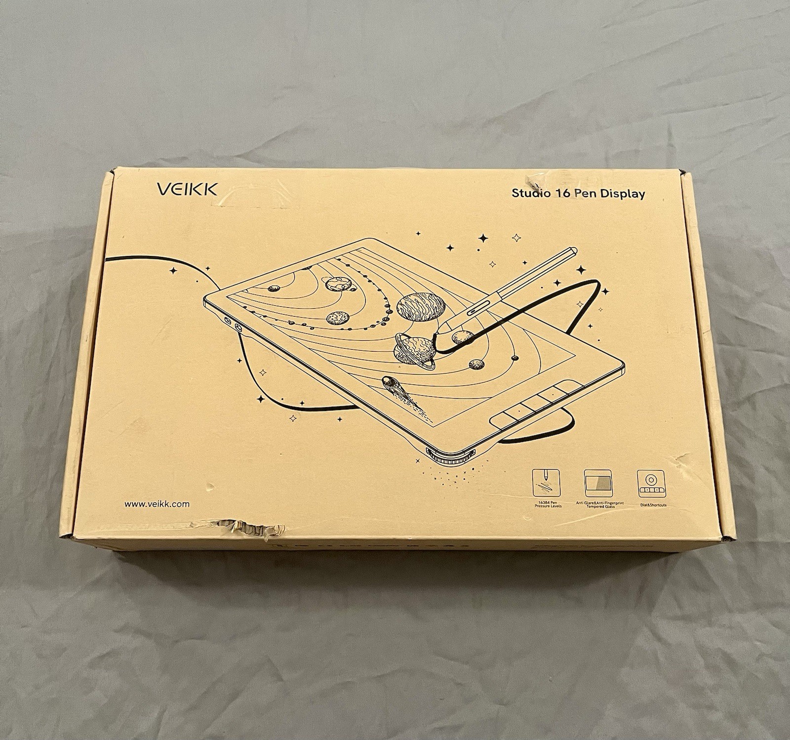 VEIKK Studio 16 Pen Display 15.6" Drawing Art Tablet Monitor Sketch Pad Black