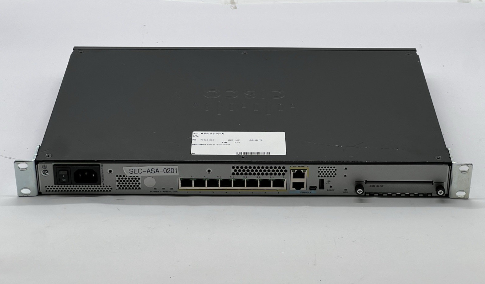 Cisco ASA 5516-X V07 Firewall Adaptive Security Appliance-No Power Supply