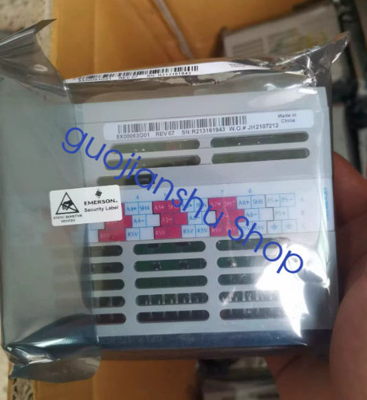 1PCS NEW EMERSON 5X00063G01 Module card Fast delivery Via Fedex/DHL
