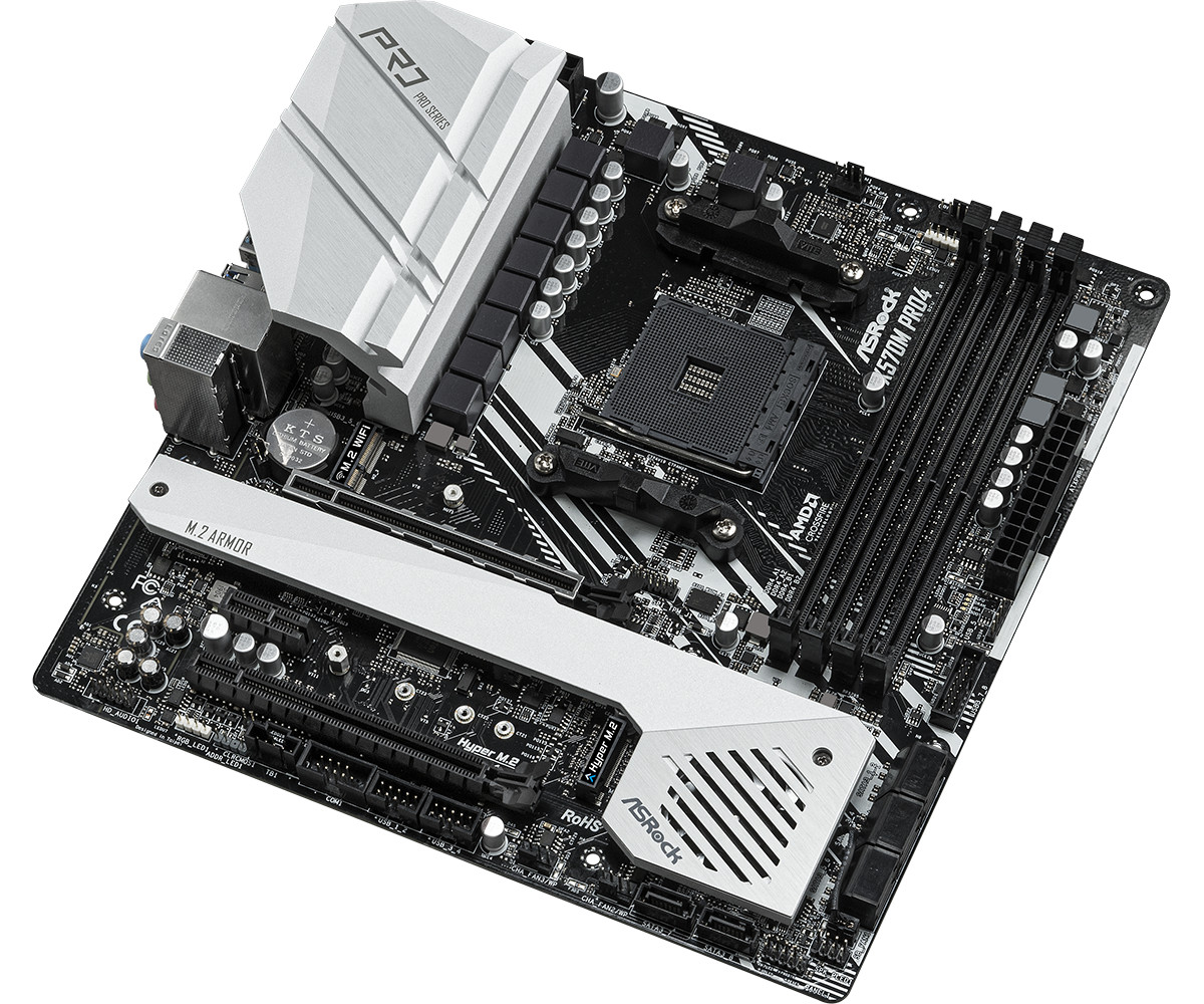 ASROCK X570M Pro4 motherboard X570 AM4 4*DDR4 128G HDMI+DP M-ATX Tested OK
