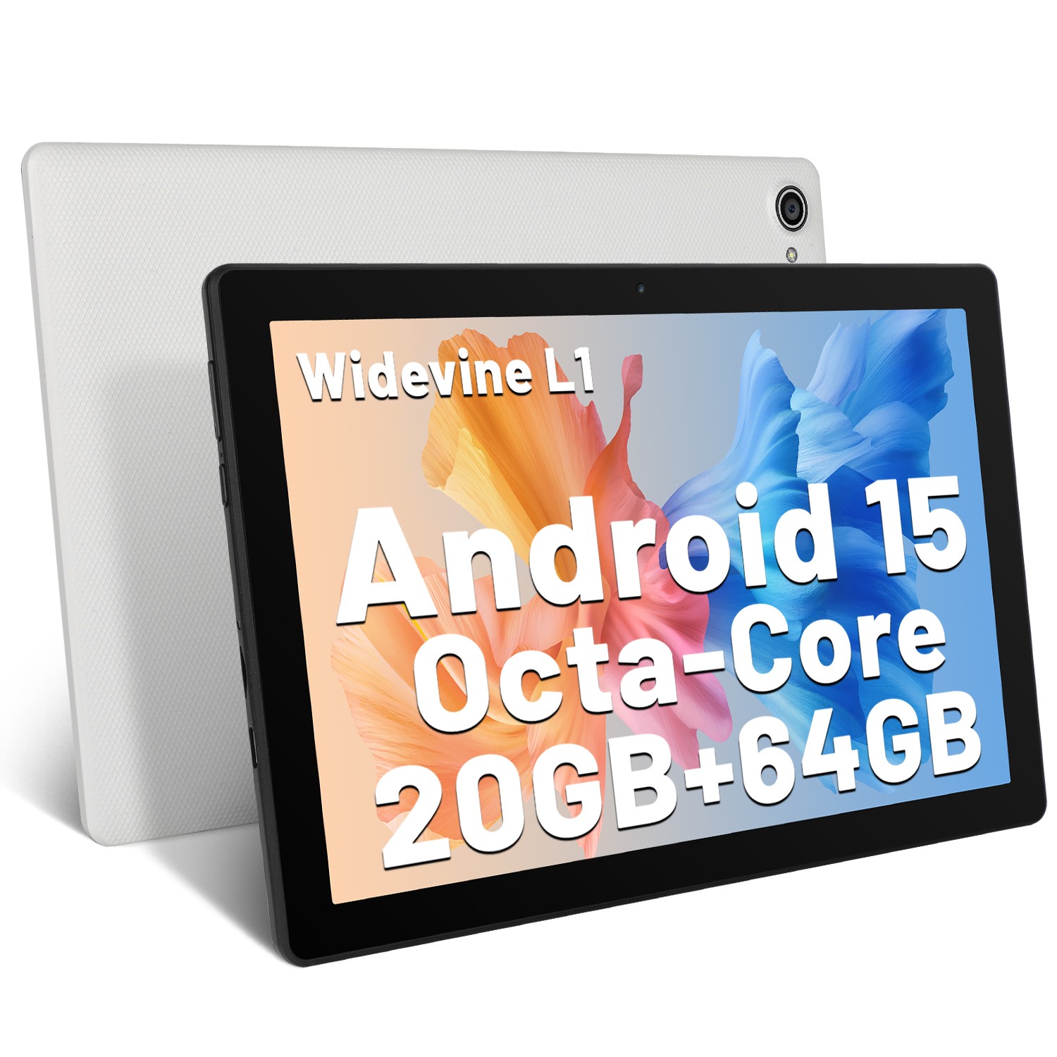 C10 Tablet 10.1" Android 15 20GB RAM 64GB WiFi 6 Fully Laminated IPS 5MP+8MP