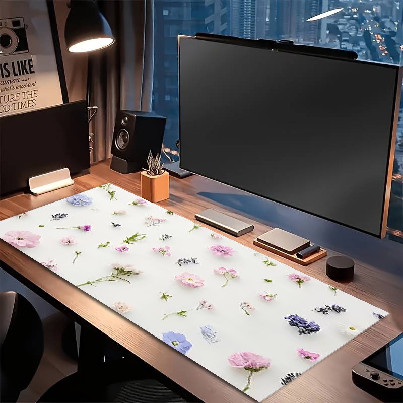 1pc Diatom Mud Extra Large Mouse Pad | Card Game Mat, Fresh Scattered Colored