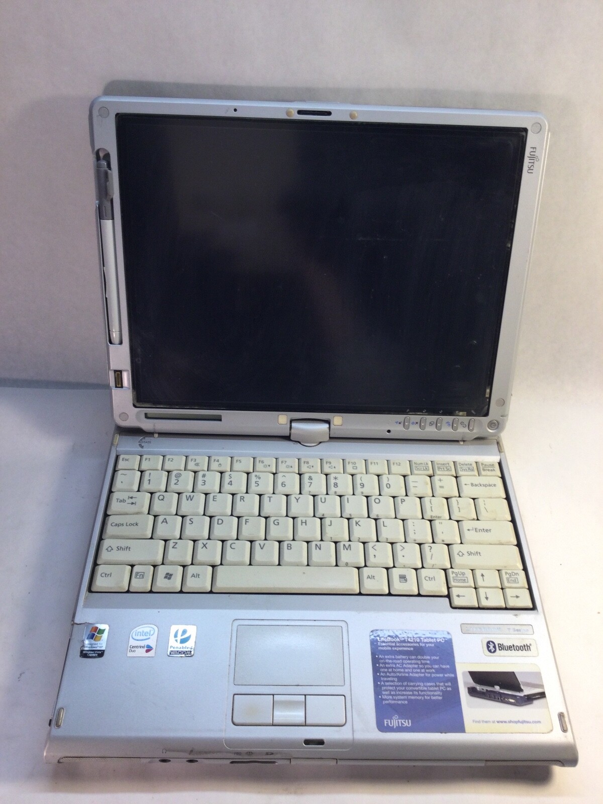 Fujitsu Lifebook T4210 14" Tablet Intel Centrino - DOES NOT POWER -MZ