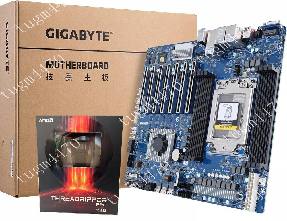 AMD Ryzen Threadripper Pro 5995wx+Gigabyte MC62-G40 Rev 1.0 64Core combination