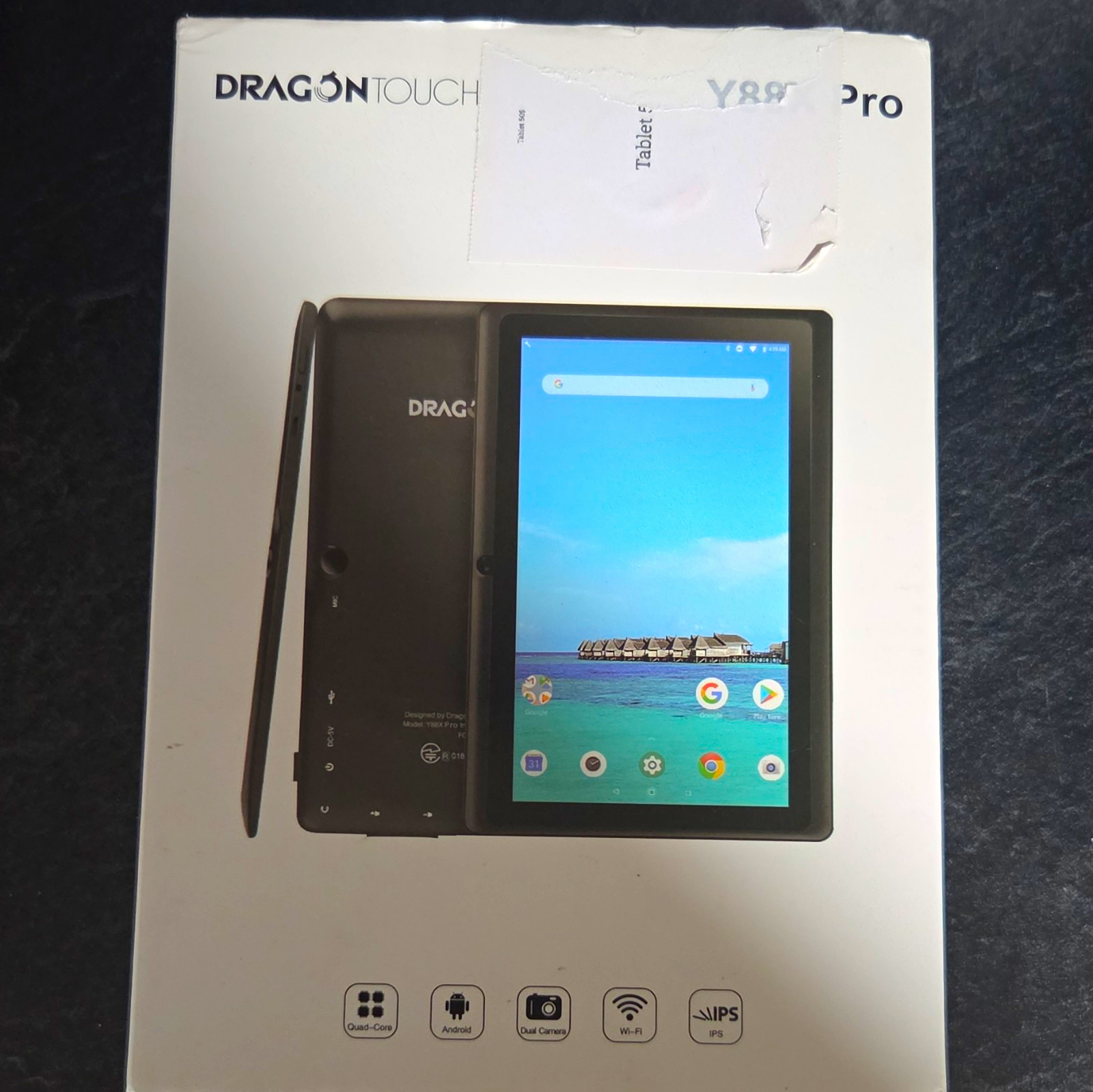 Dragon Touch Y88X Pro 7in IPS Android Tablet 16GB Quad Core Wi-Fi BT Cams