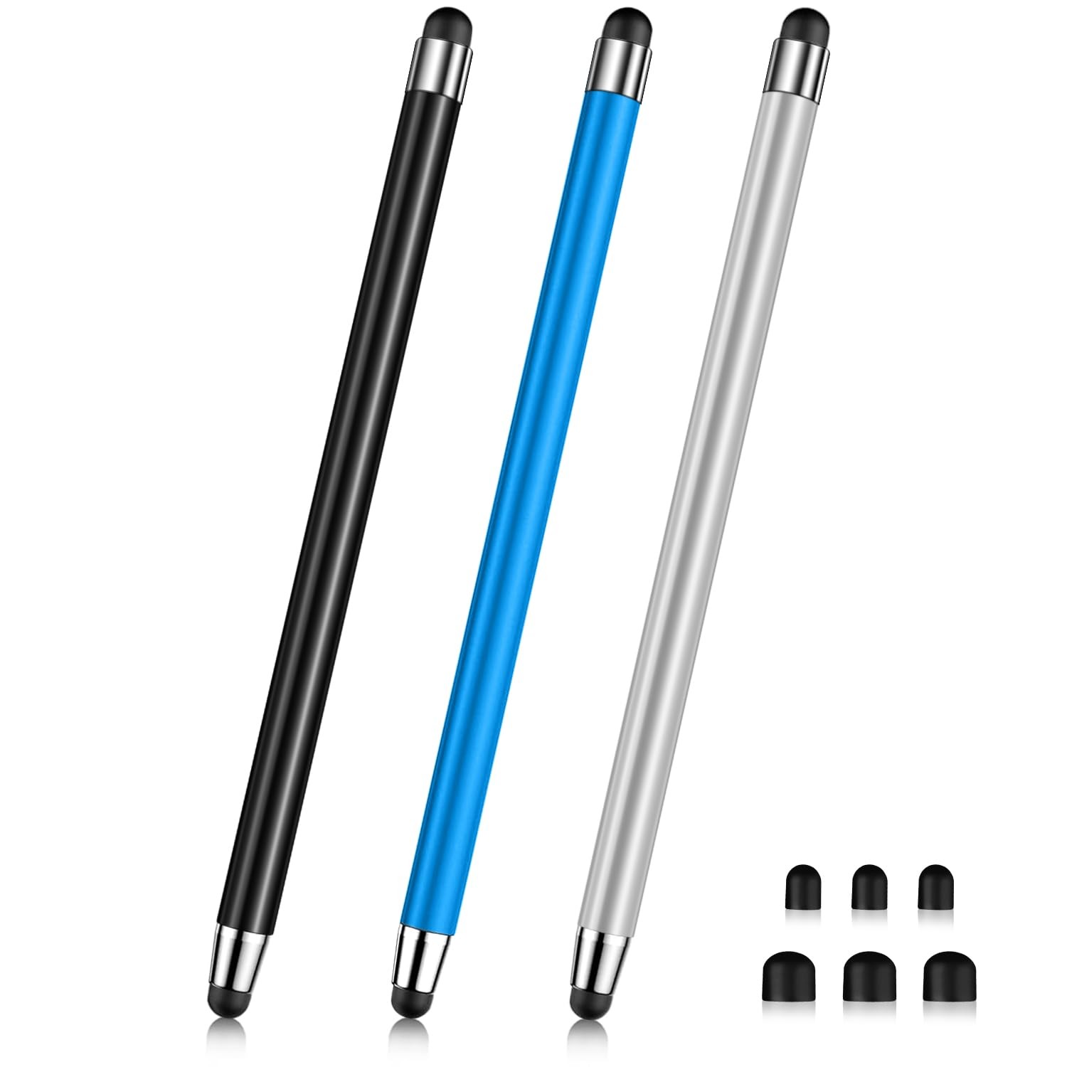 Stylus (3 Pcs), 2-in-1 Stylus Pen for Touch Screen, High Precision and Sensit...