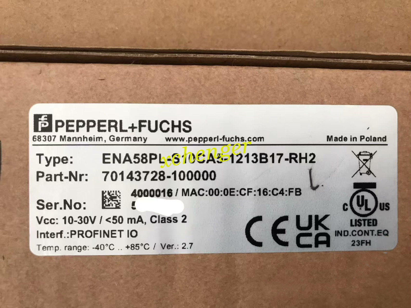 1PC Brand New Pepperl+Fuchs ENA58PL-S10CA5-1213B17-RH2 Encoder via FedEx or DHL