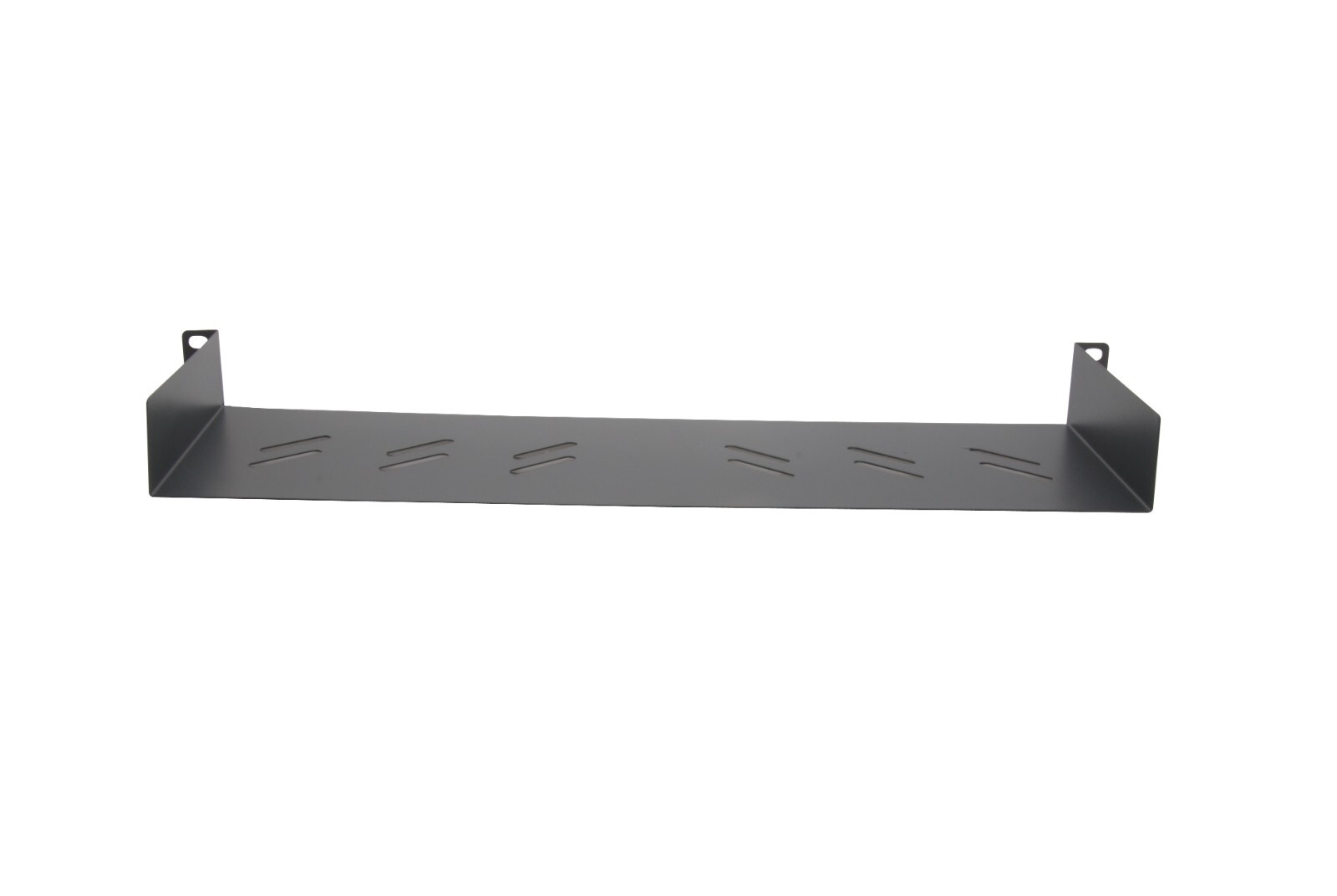 1U 19" Universal Vented Rack Tray Mount No Lip, Network/IT/Server Shelf 6in Deep