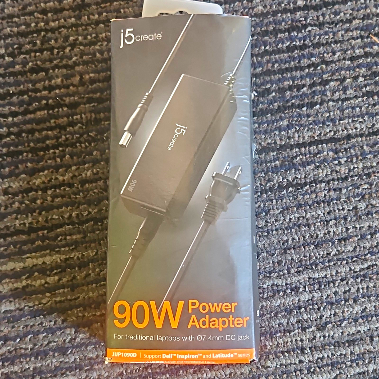 j5create 90W Power Adapter 7.4mm for Dell Inspiron/Latitude JUP1090D-1A