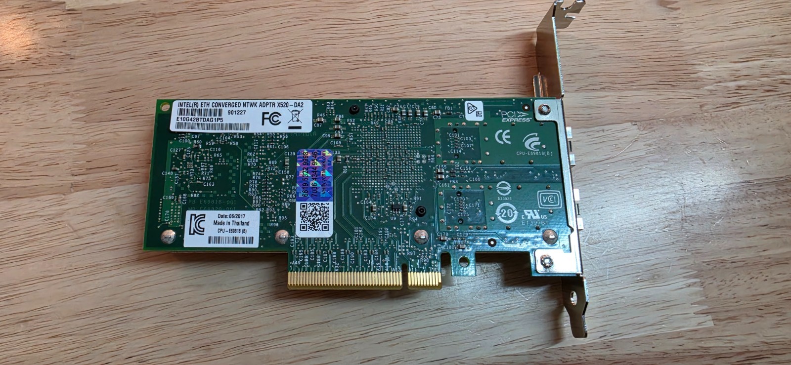 Intel(R) Eth Converged Ntwk Adpter X520-DA2 (E10G42BTDAG1P5)