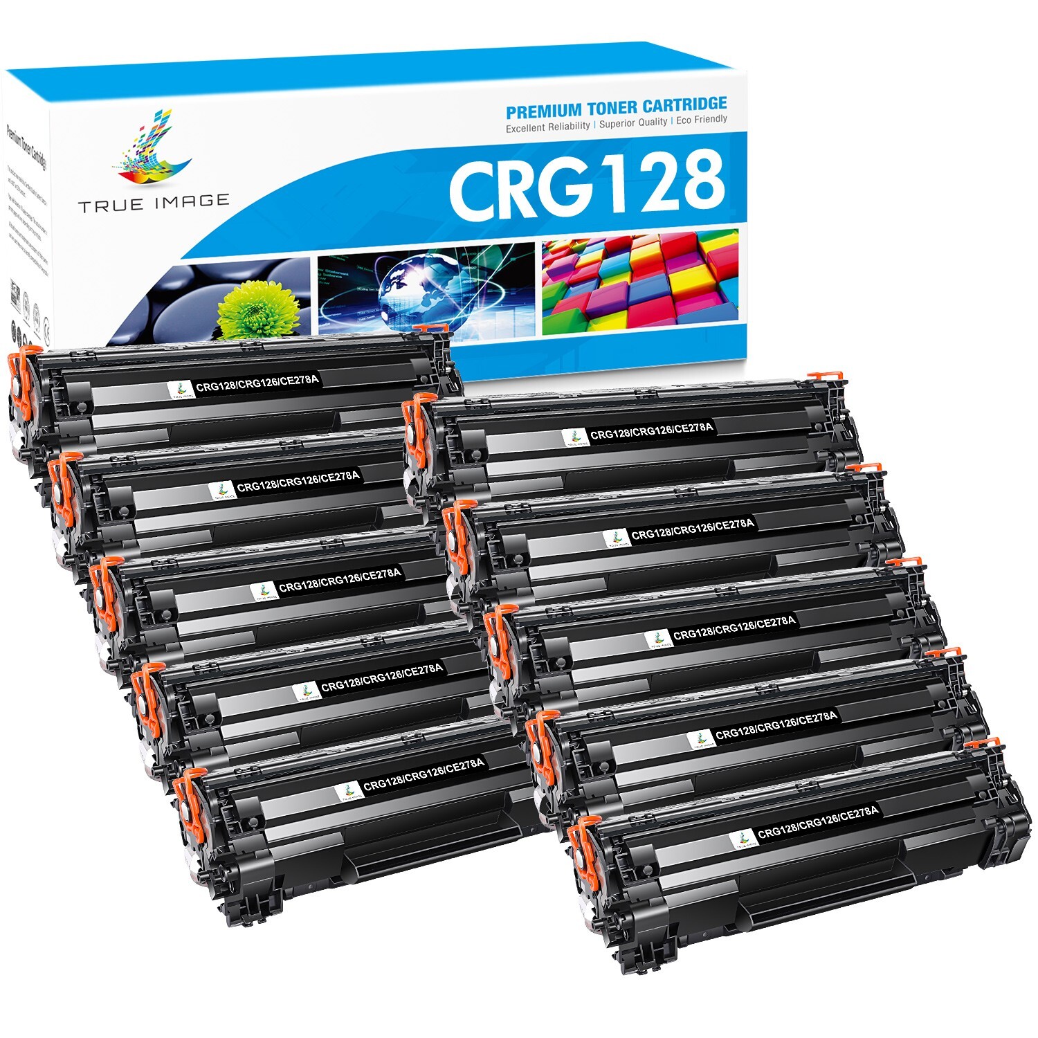 10 x CRG 128 Toner Cartridge For Canon ImageClass MF4880dw MF4570dn MF4550 D530