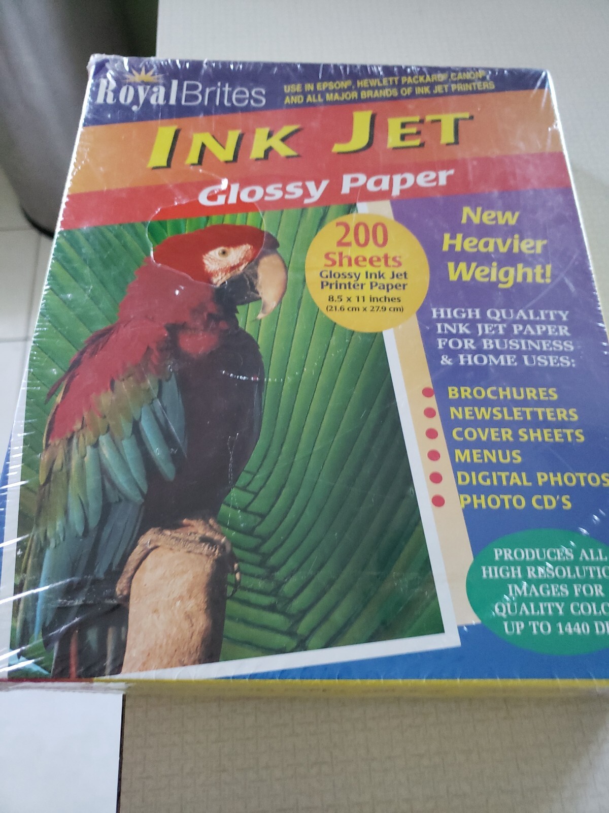 Royal Brites Ink Jet Box High Gloss Photo Paper 8.5" x 11" - Lot of 6 New Sealed